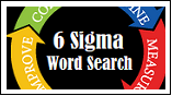 six sigma word search